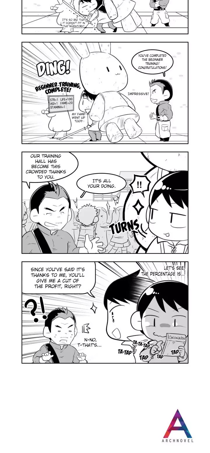 Moonlight Sculptor 4-koma Chapter 50 page 2 - Chapter 50: Beginner Training, Complete