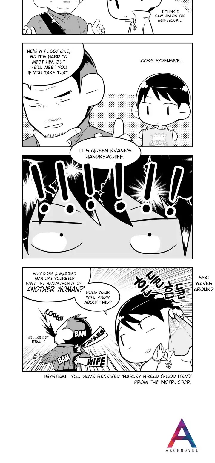 Moonlight Sculptor 4-koma Chapter 52 page 2 - Chapter 52: Queen Evane's Handkerchief