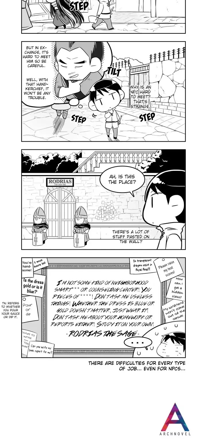 Moonlight Sculptor 4-koma Chapter 56 page 2 - Chapter 56: In Front of Rodrias' Mansion, Part 1