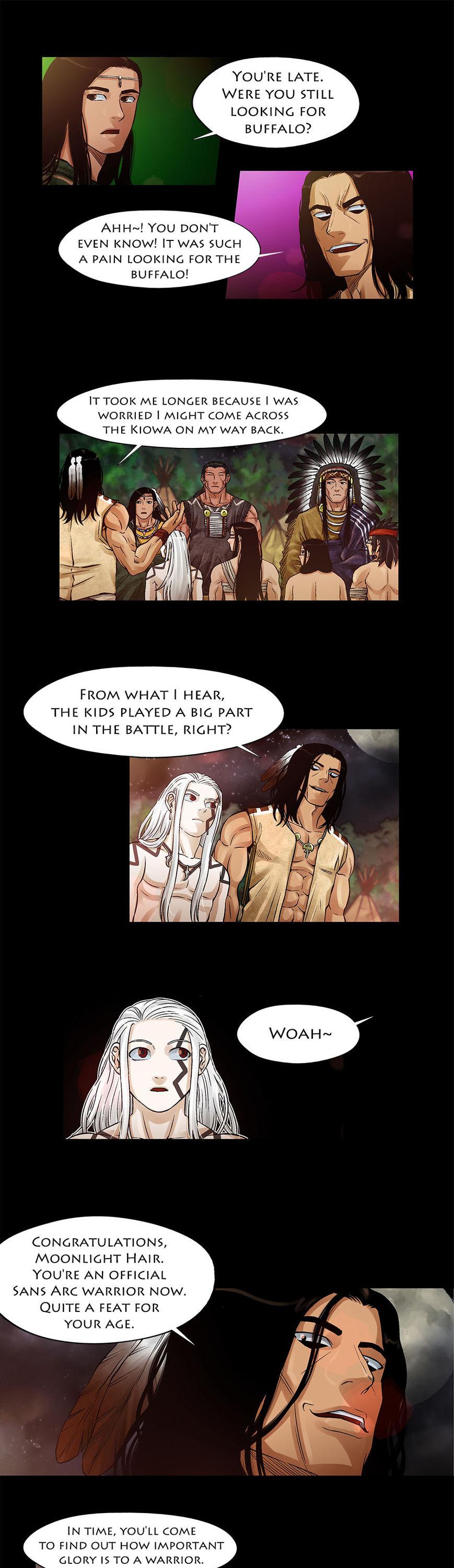 Moonlit Hair Chapter 1.27 page 9 - Vol.01 Chapter 27: The Warrior's Legend