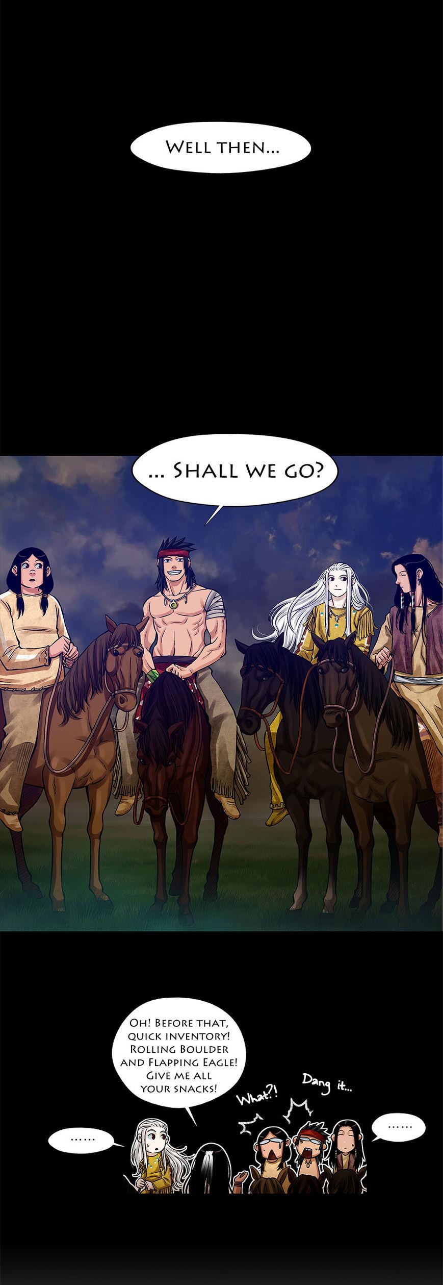 Moonlit Hair Chapter 1.34 page 3 - Vol.01 Chapter 34: Wakan Tanka's Revelation