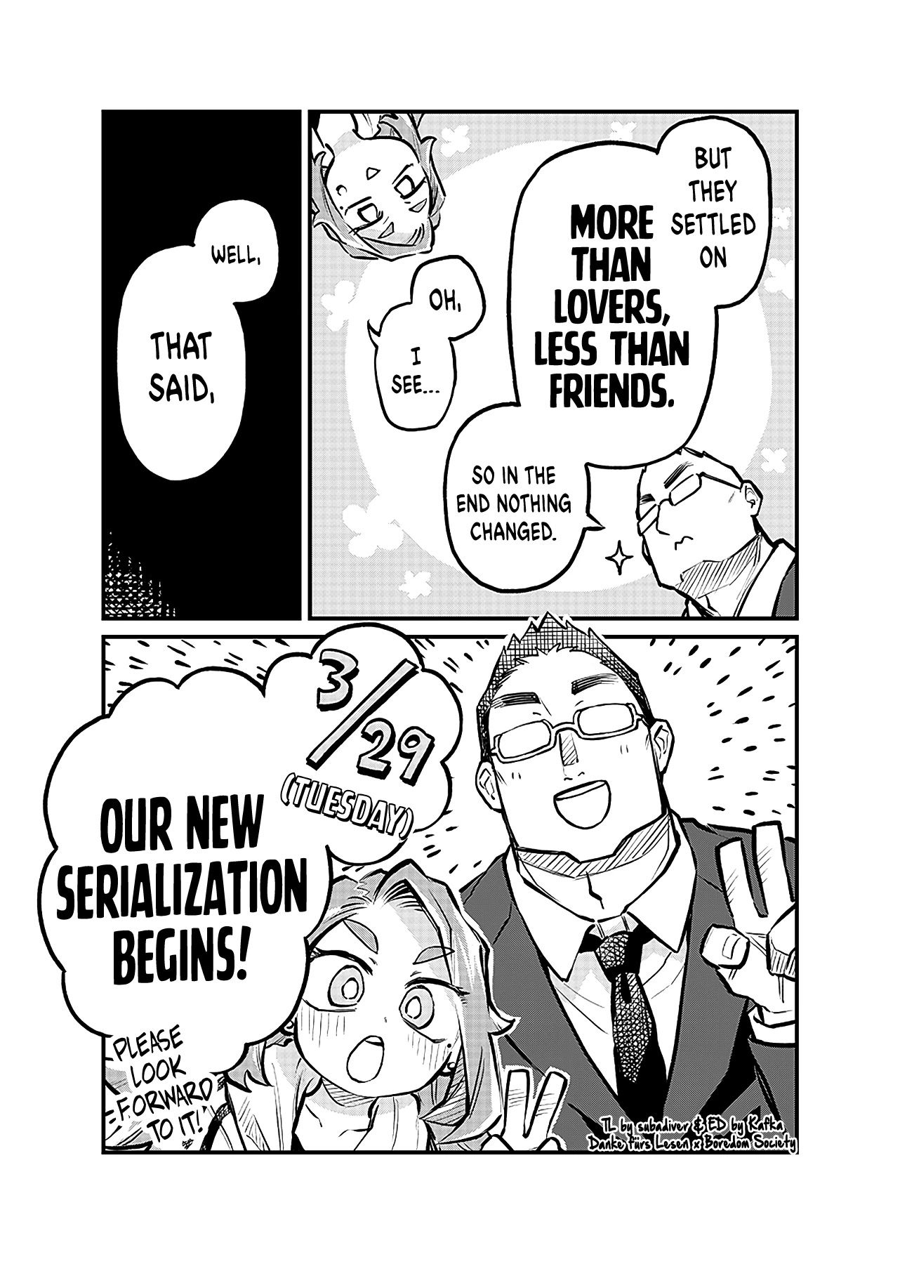 More Than Lovers, Less Than Friends Chapter 5.5 page 2 - Chapter 5.5: Serialization Announcement