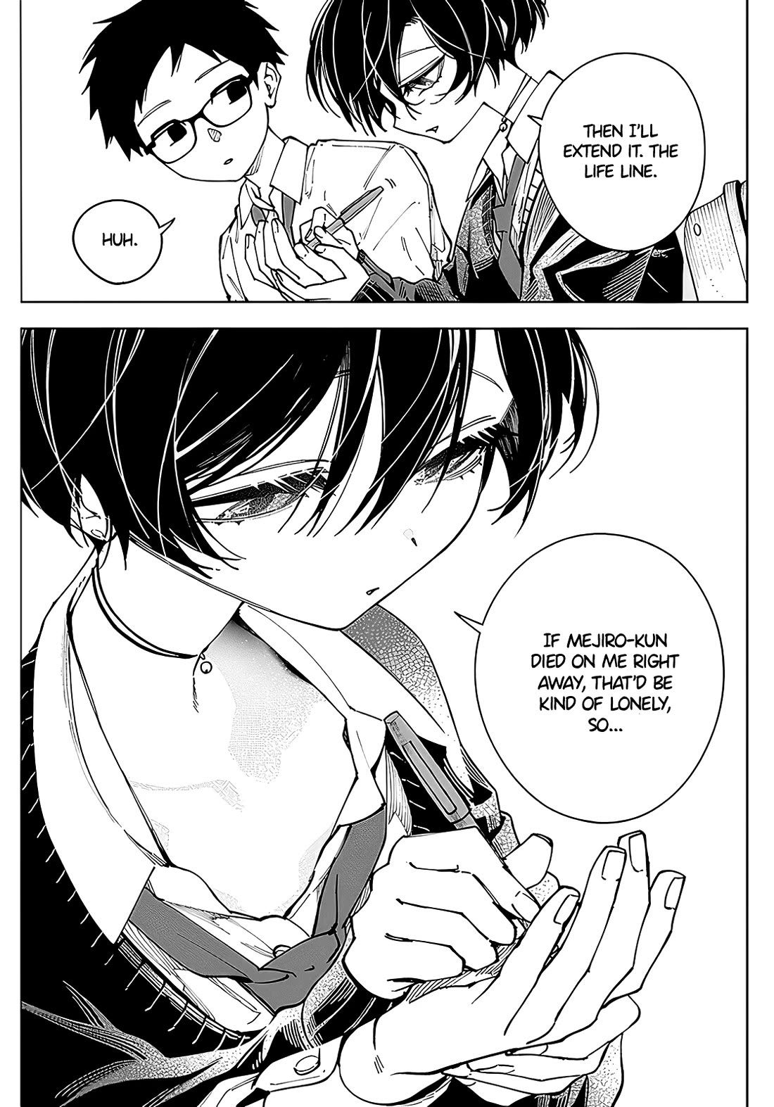 Morino-san Just Won't Leave Me Be Chapter 1 page 12 - Chapter 1: Languid Palm Reading