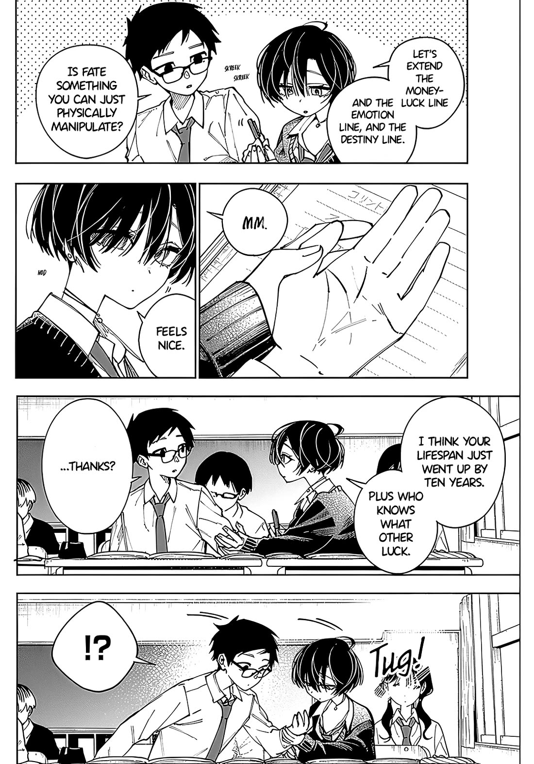 Morino-san Just Won't Leave Me Be Chapter 1 page 13 - Chapter 1: Languid Palm Reading