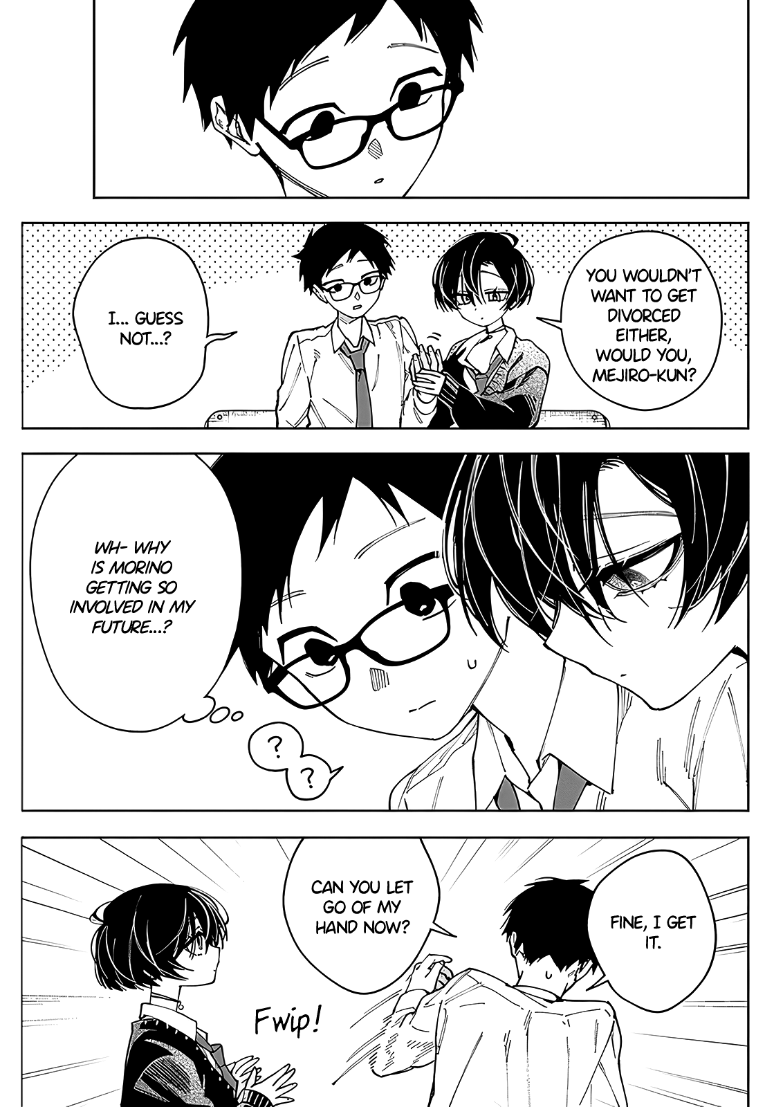 Morino-san Just Won't Leave Me Be Chapter 1 page 16 - Chapter 1: Languid Palm Reading