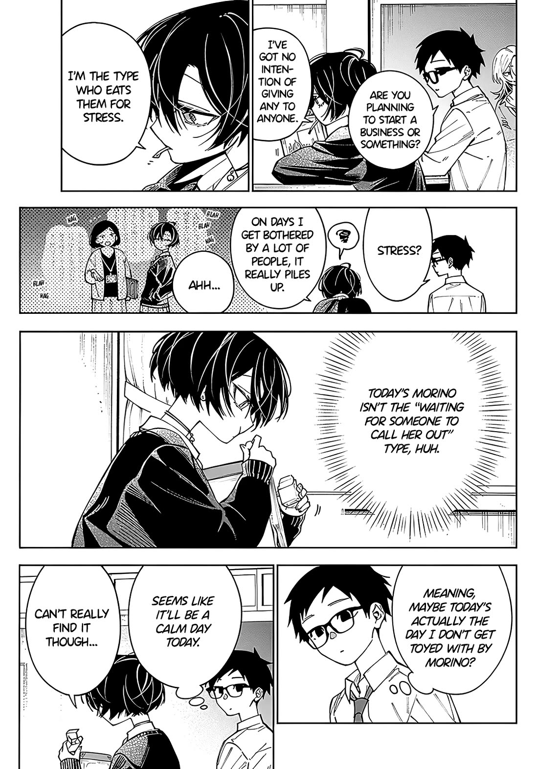 Morino-san Just Won't Leave Me Be Chapter 3 page 3 - Chapter 3: Languid Nibble