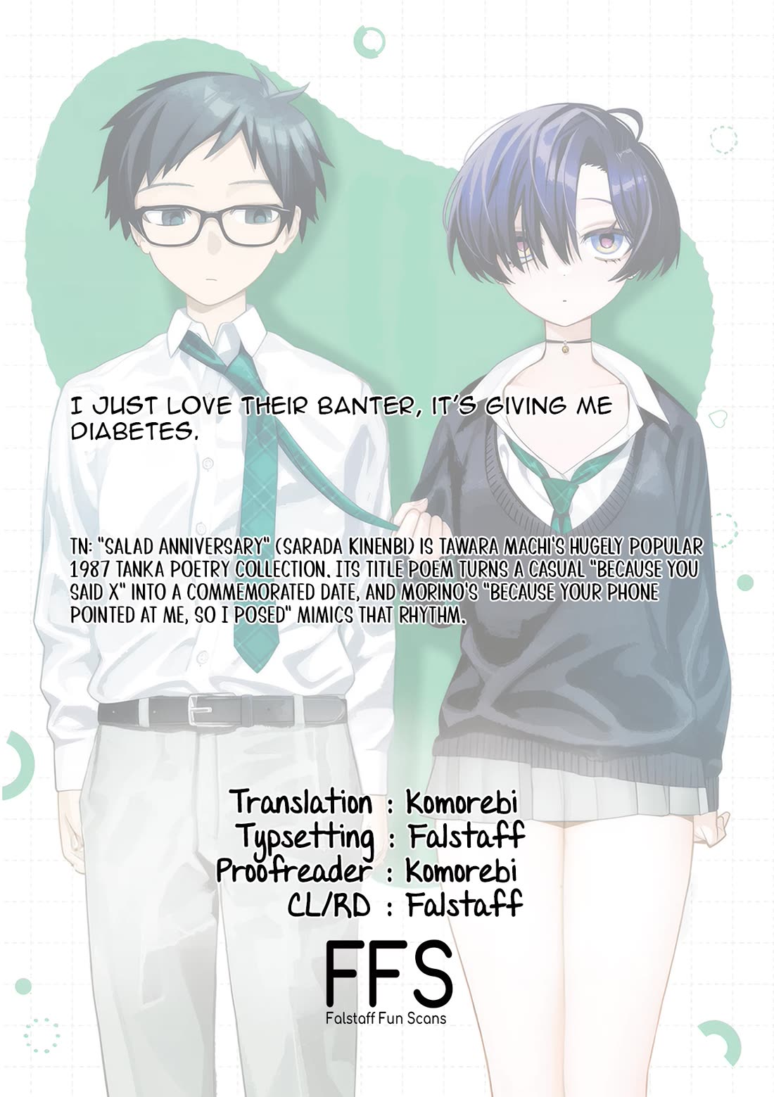 Morino-san Just Won't Leave Me Be Chapter 5 page 11 - Chapter 5: Languid Dance Cover