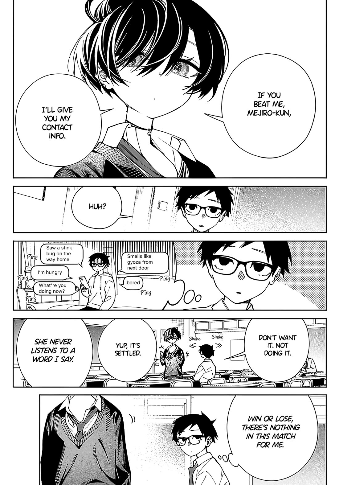 Morino-san Just Won't Leave Me Be Chapter 6 page 3 - Chapter 6: Languid Grading