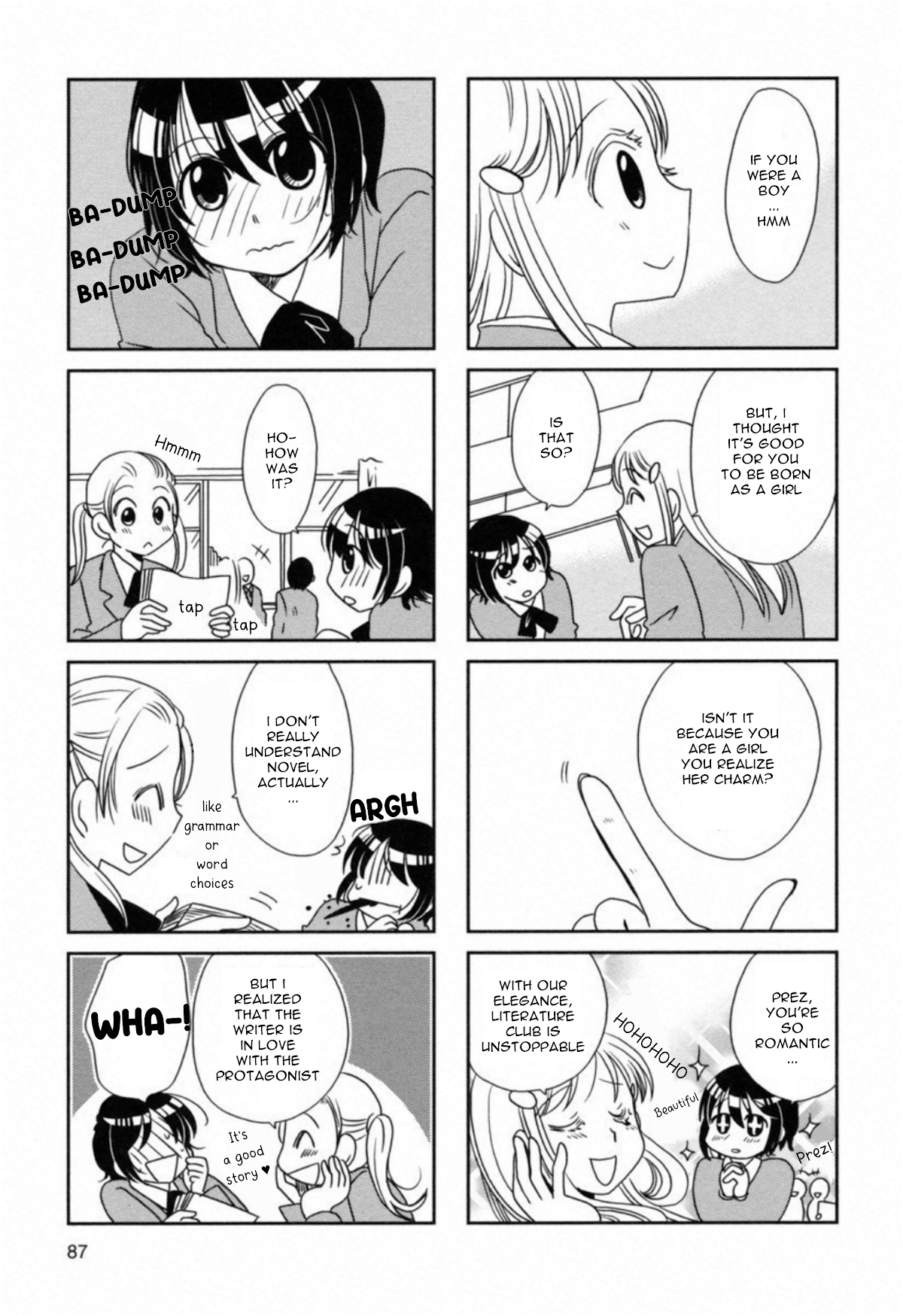 Morita-san wa Mukuchi Chapter 106 page 7 - Chapter 106: Silence 106