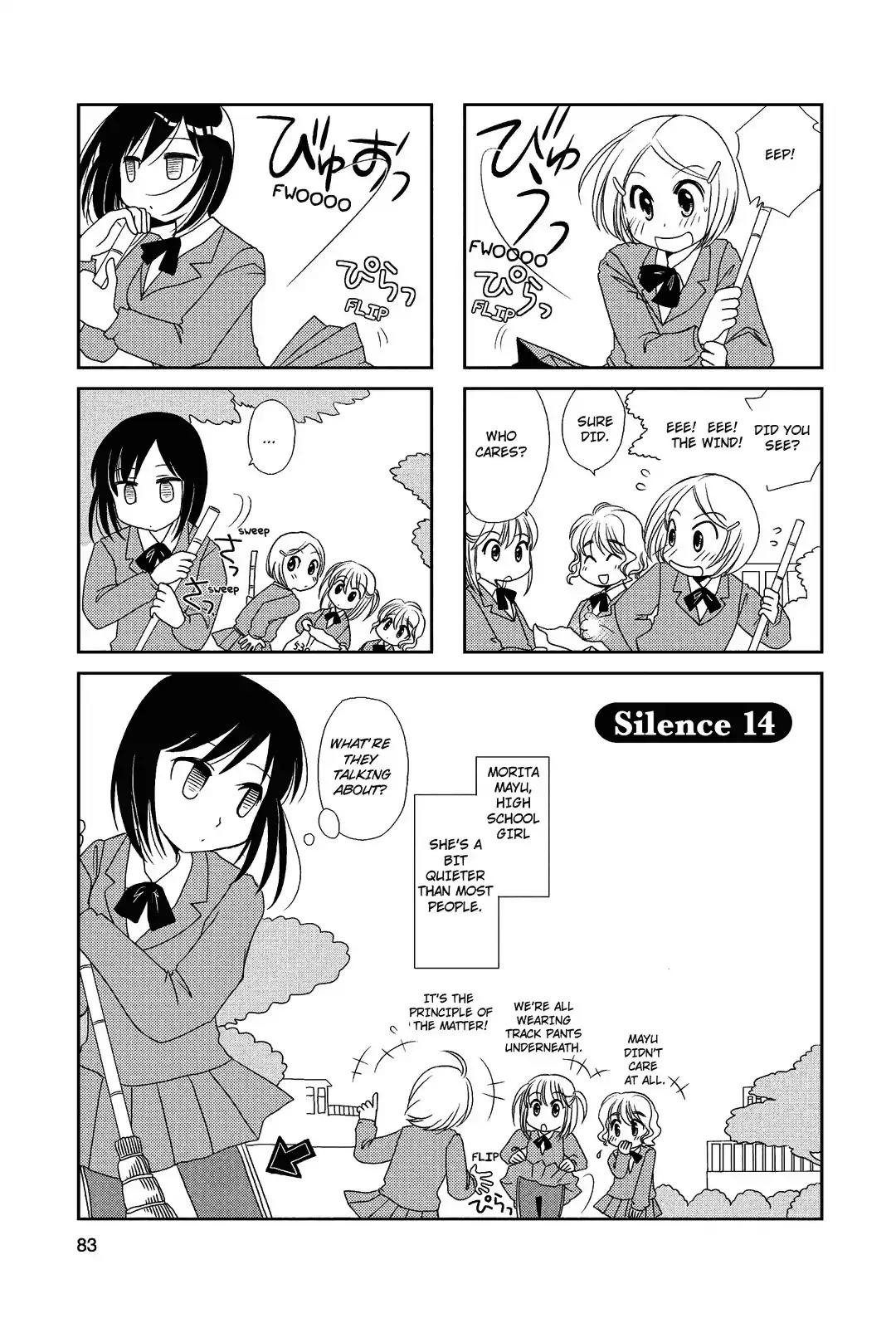 Morita-san wa Mukuchi Chapter 14 page 1 - Chapter 14