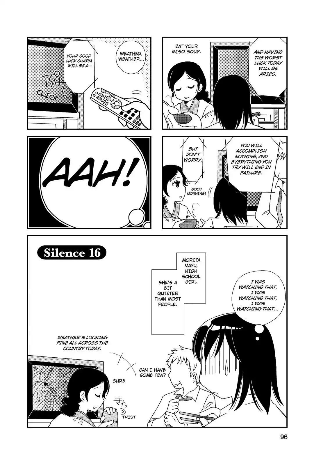 Morita-san wa Mukuchi Chapter 16 page 1 - Chapter 16