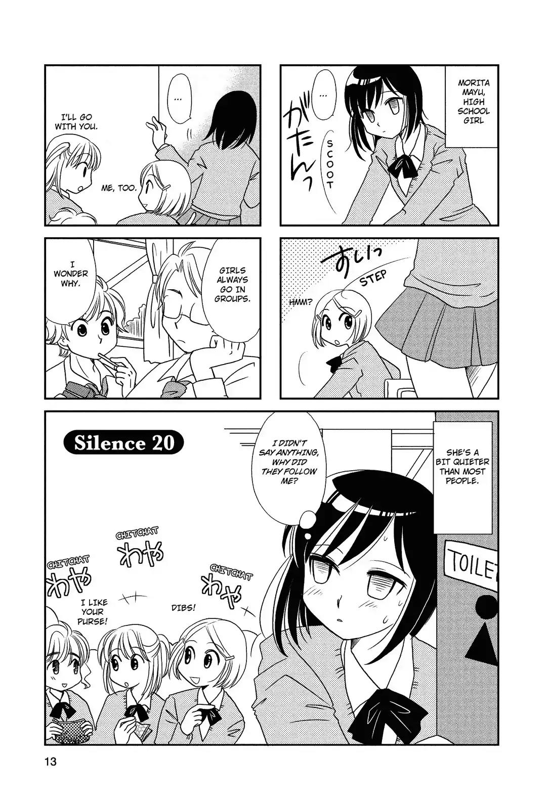 Morita-san wa Mukuchi Chapter 20 page 1 - Chapter 20