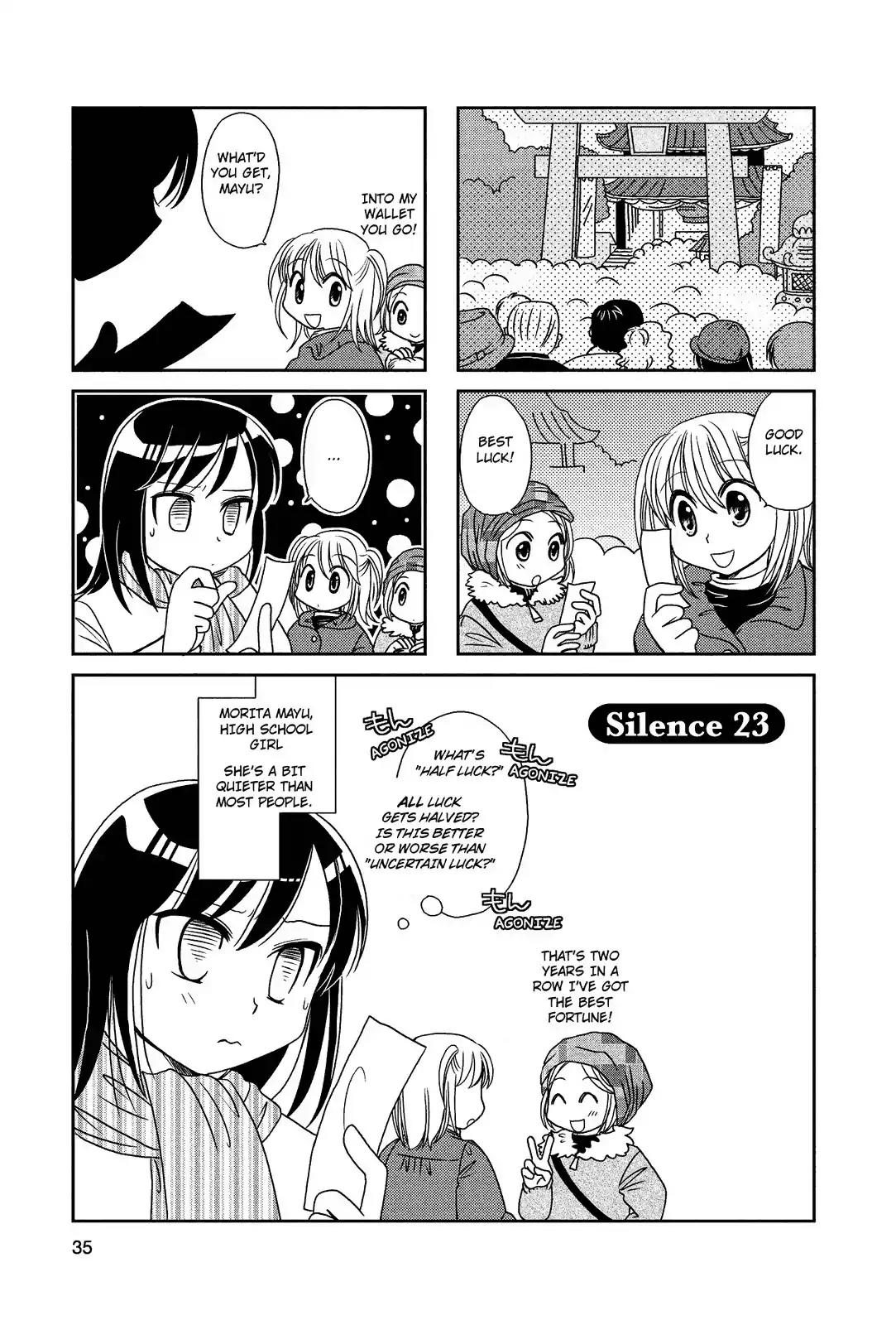 Morita-san wa Mukuchi Chapter 23 page 1 - Chapter 23