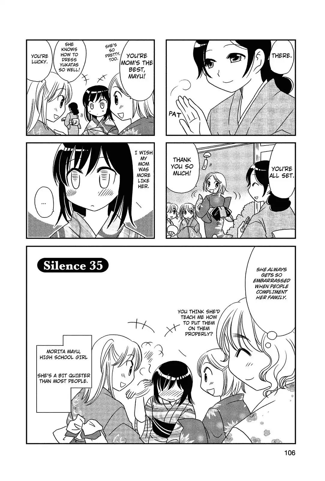 Morita-san wa Mukuchi Chapter 35 page 1 - Chapter 35