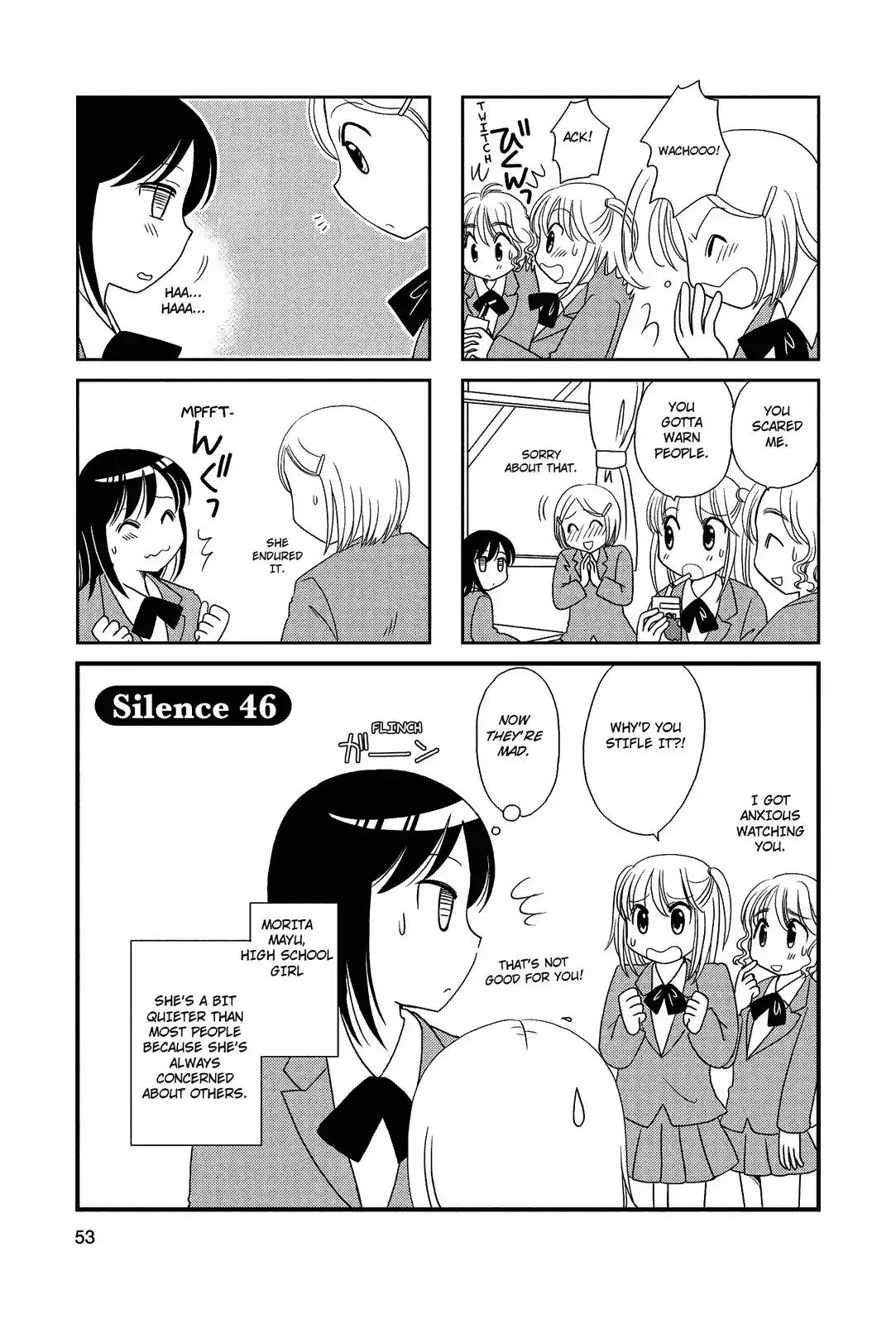 Morita-san wa Mukuchi Chapter 46 page 1 - Chapter 46