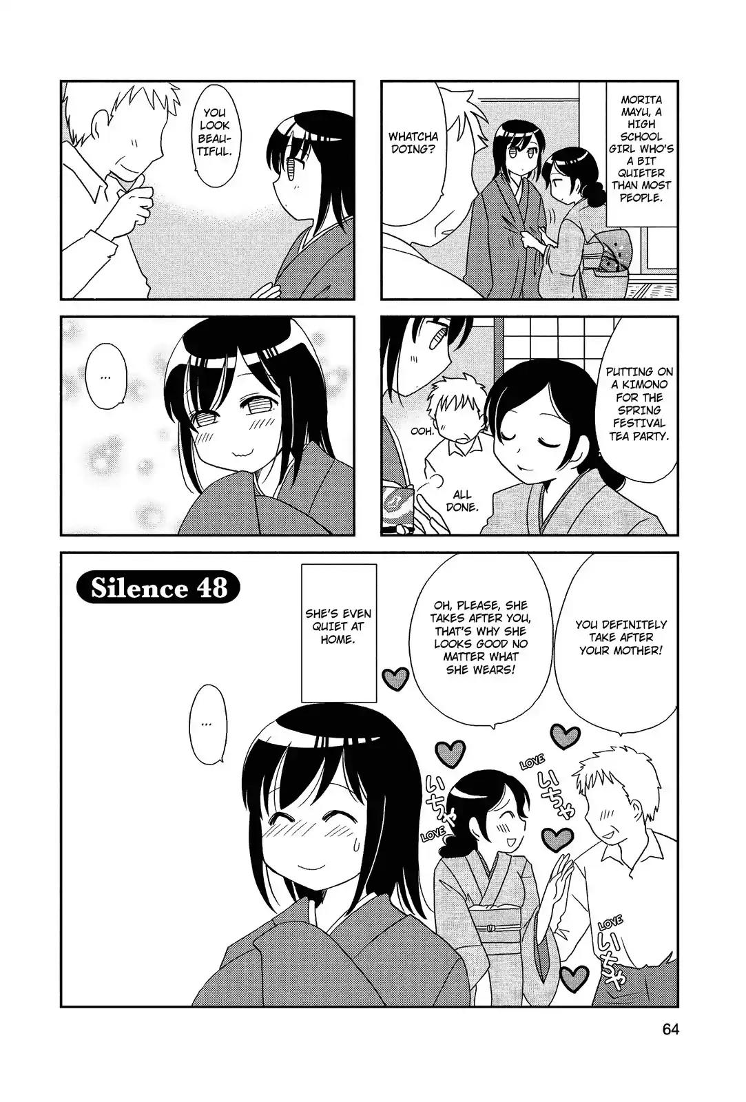 Morita-san wa Mukuchi Chapter 48 page 1 - Chapter 48