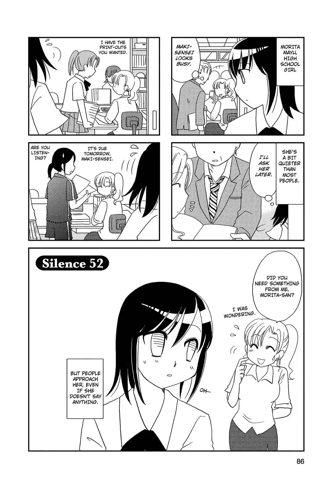 Morita-san wa Mukuchi Chapter 52 page 1 - Chapter 52