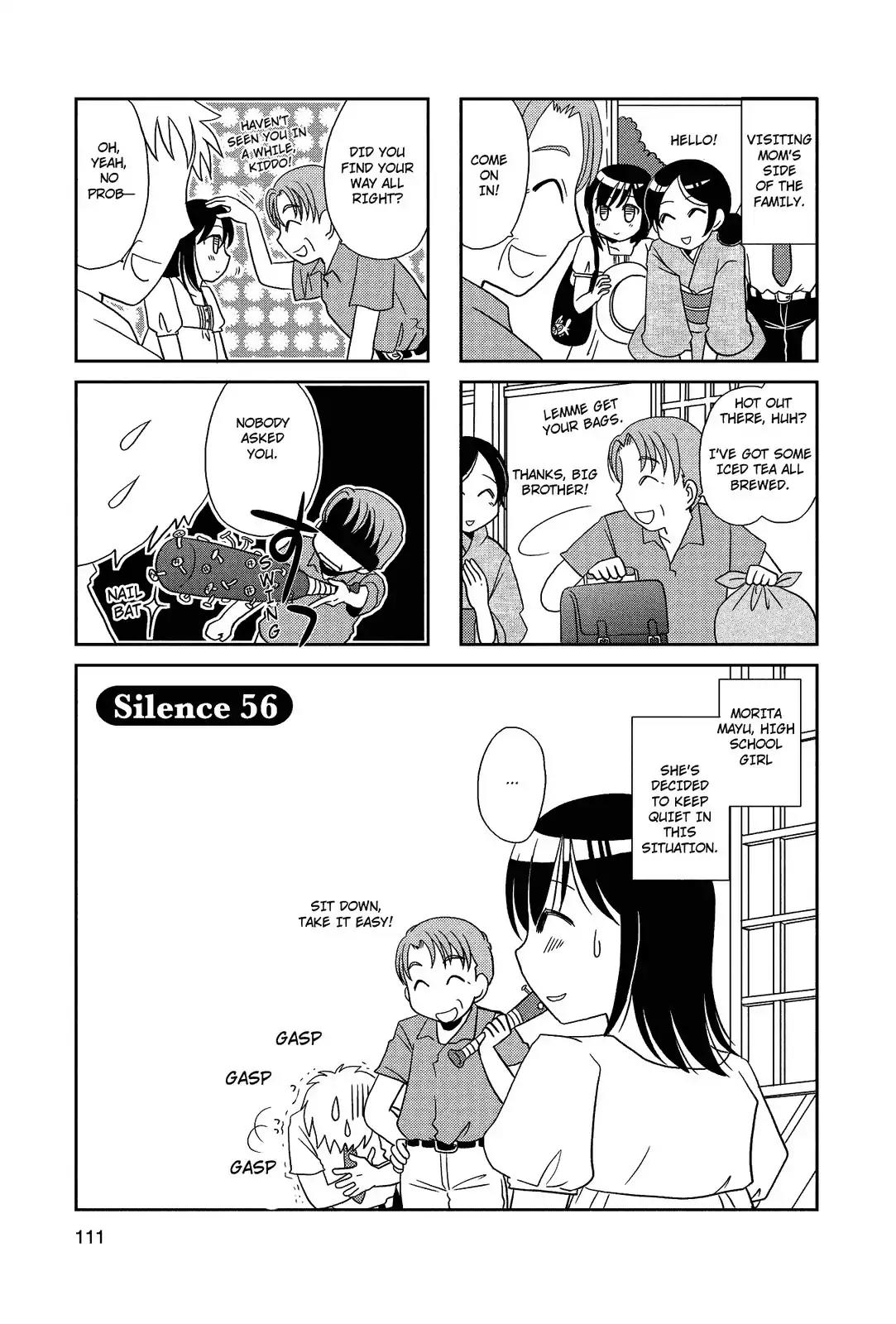 Morita-san wa Mukuchi Chapter 56 page 1 - Chapter 56
