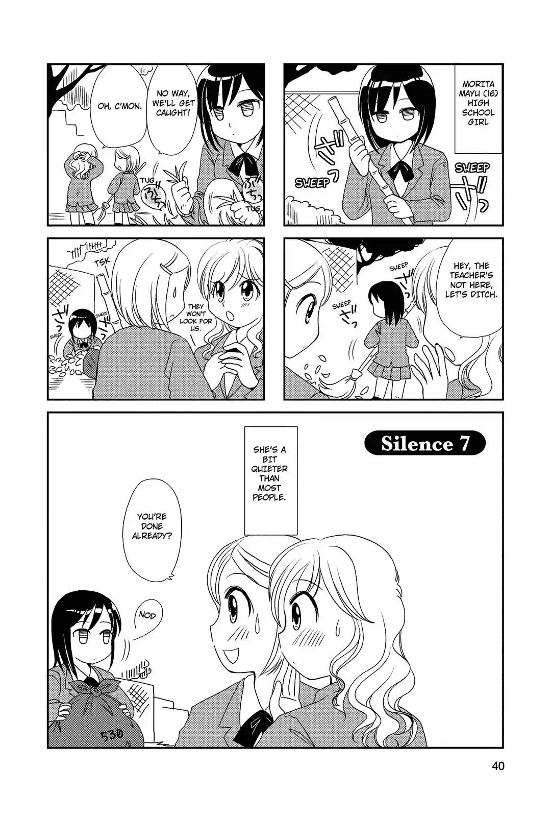 Morita-san wa Mukuchi Chapter 7 page 1 - Chapter 7
