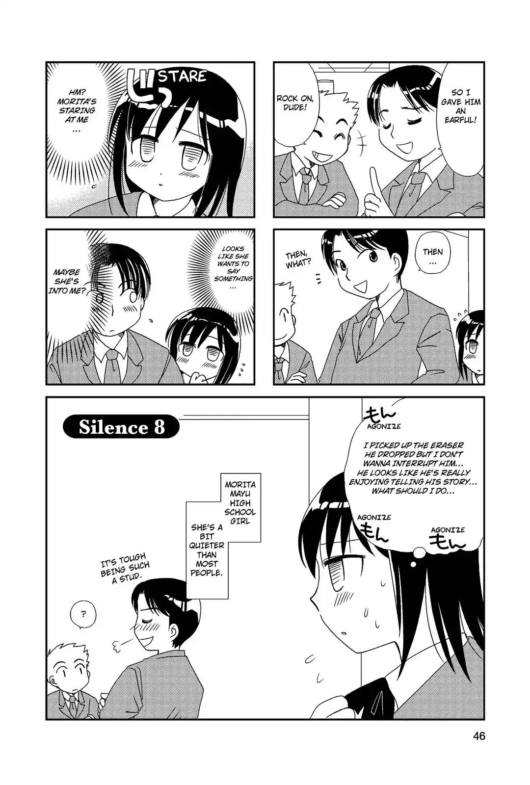 Morita-san wa Mukuchi Chapter 8 page 1 - Chapter 8