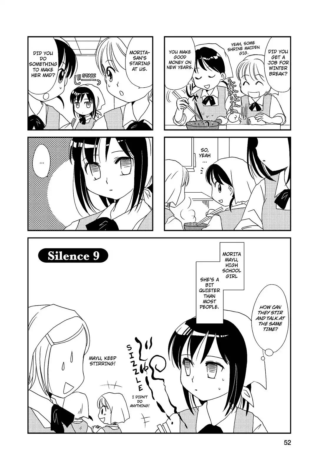 Morita-san wa Mukuchi Chapter 9 page 1 - Chapter 9