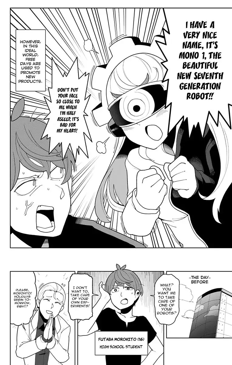 Moromono no Jijou Chapter 1 page 4 - Chapter 1: The Circumstances Of The Seventh Generation Robot, Mono-1