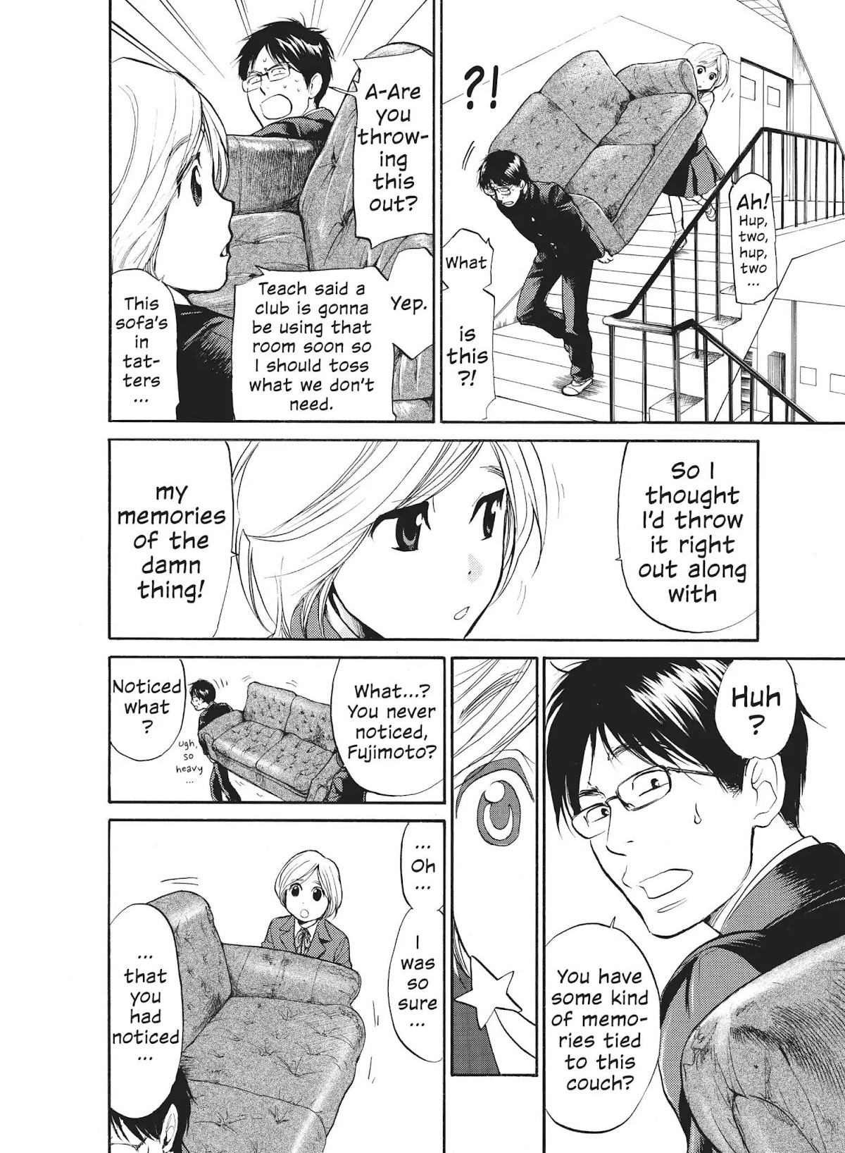 Moteki Chapter 23.5 page 11 - Vol.2 Bonus Chapter: Moteki: The School Days