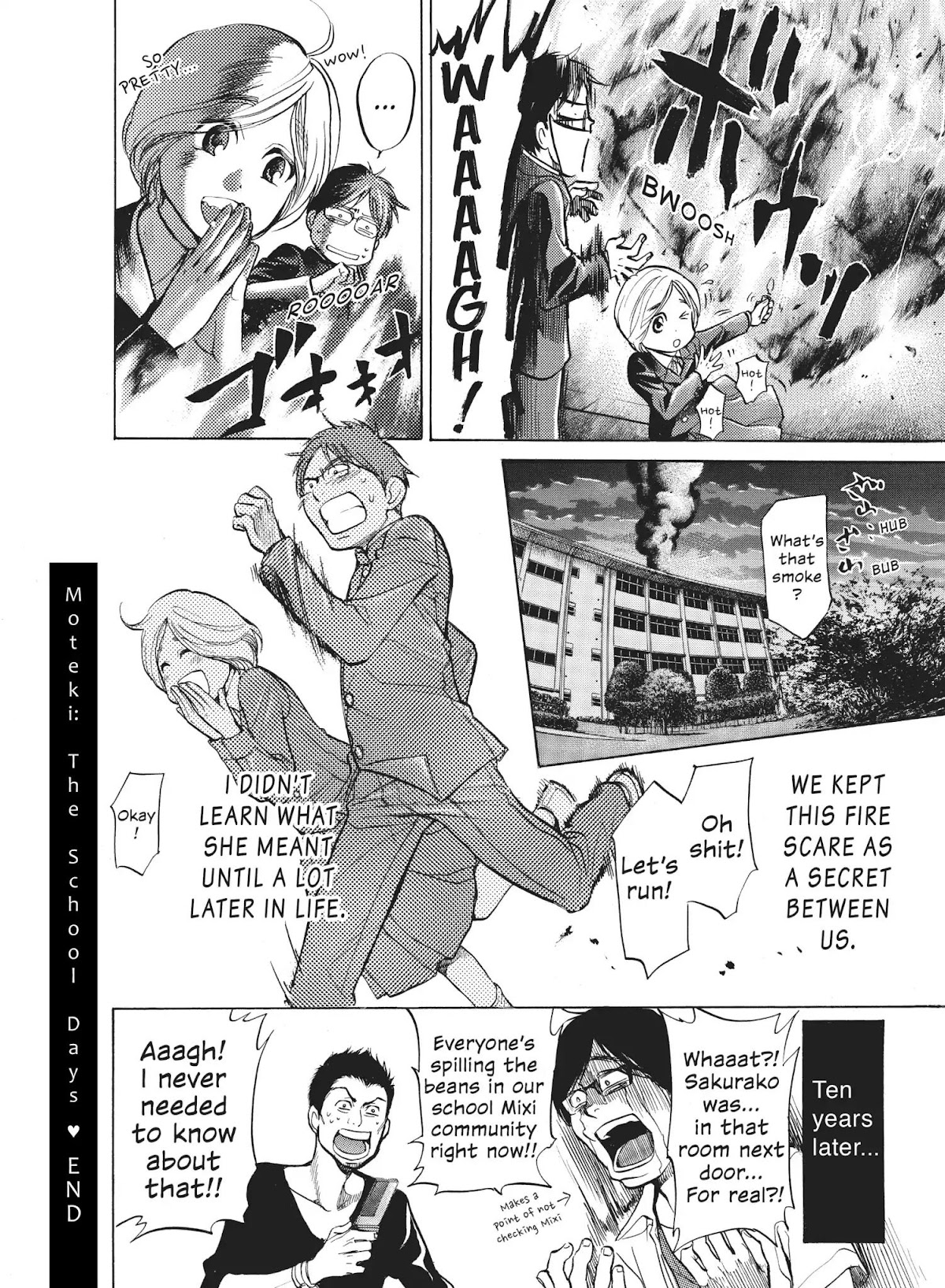 Moteki Chapter 23.5 page 13 - Vol.2 Bonus Chapter: Moteki: The School Days