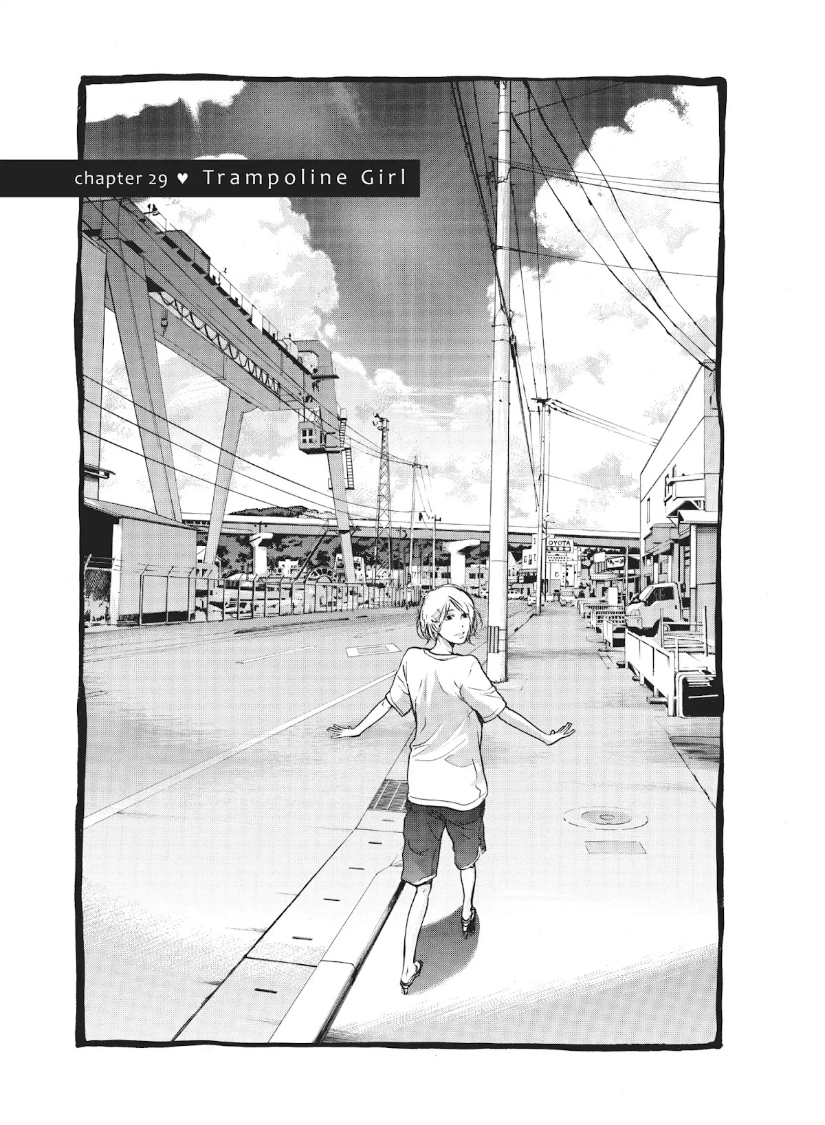 Moteki Chapter 29 page 1 - Chapter 29: Trampoline Girl