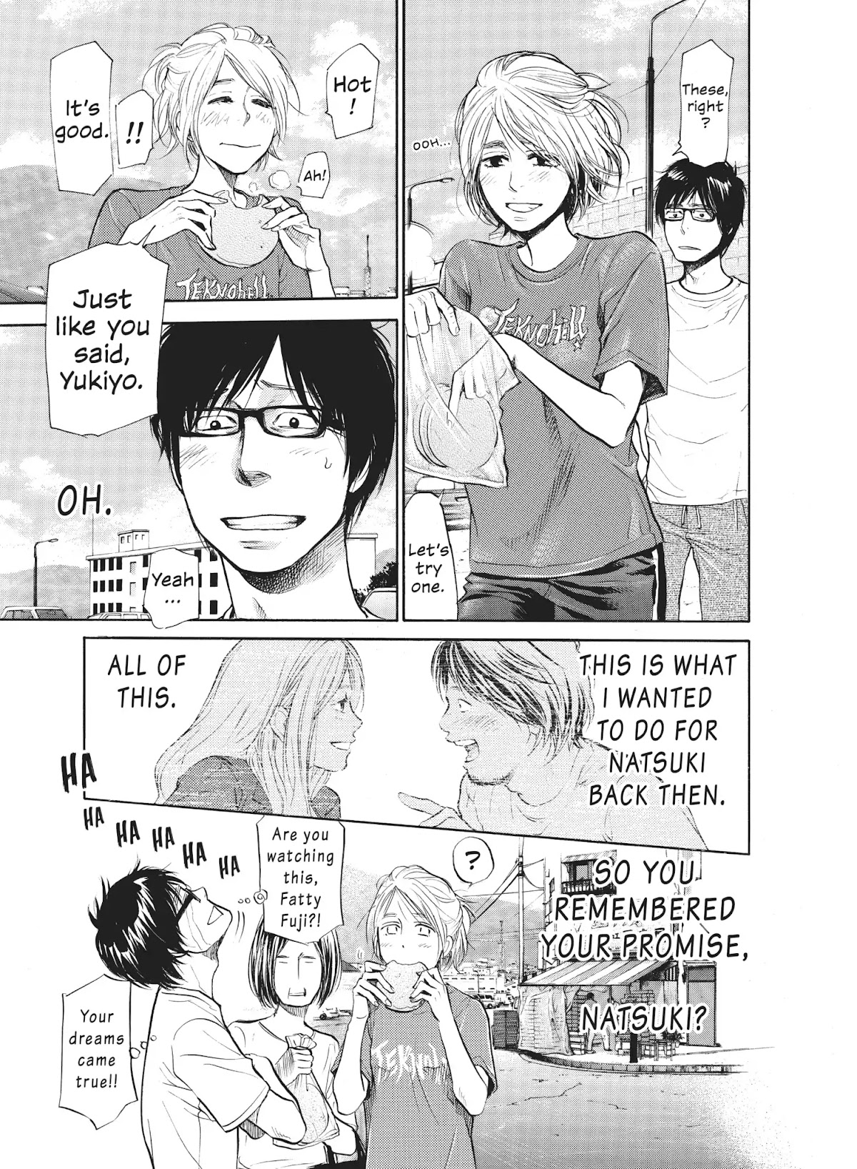 Moteki Chapter 29 page 17 - Chapter 29: Trampoline Girl