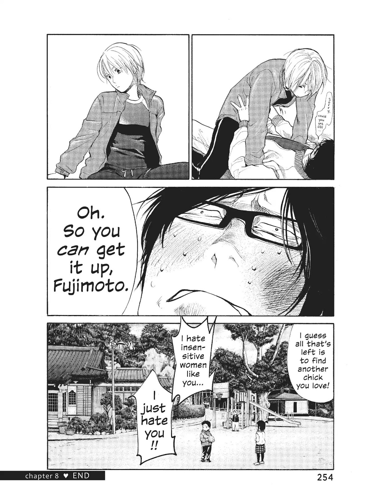 Moteki Chapter 8 page 28 - Chapter 8: Straighten Up and Be Brave