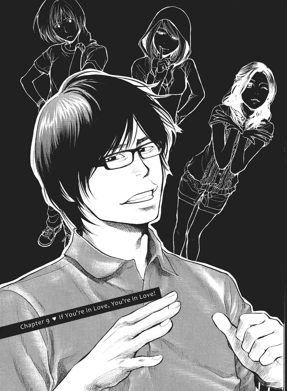 Moteki Chapter 9 page 1 - Chapter 9: If You're in Love, You're in Love!