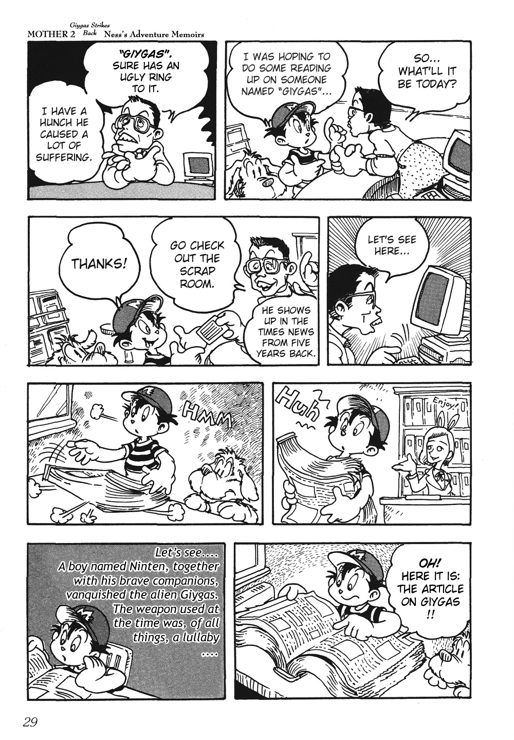 Mother 2: Giygas Strikes Back - Ness's Adventure Memoirs Chapter 1.5 page 28 - Chapter 1-5
