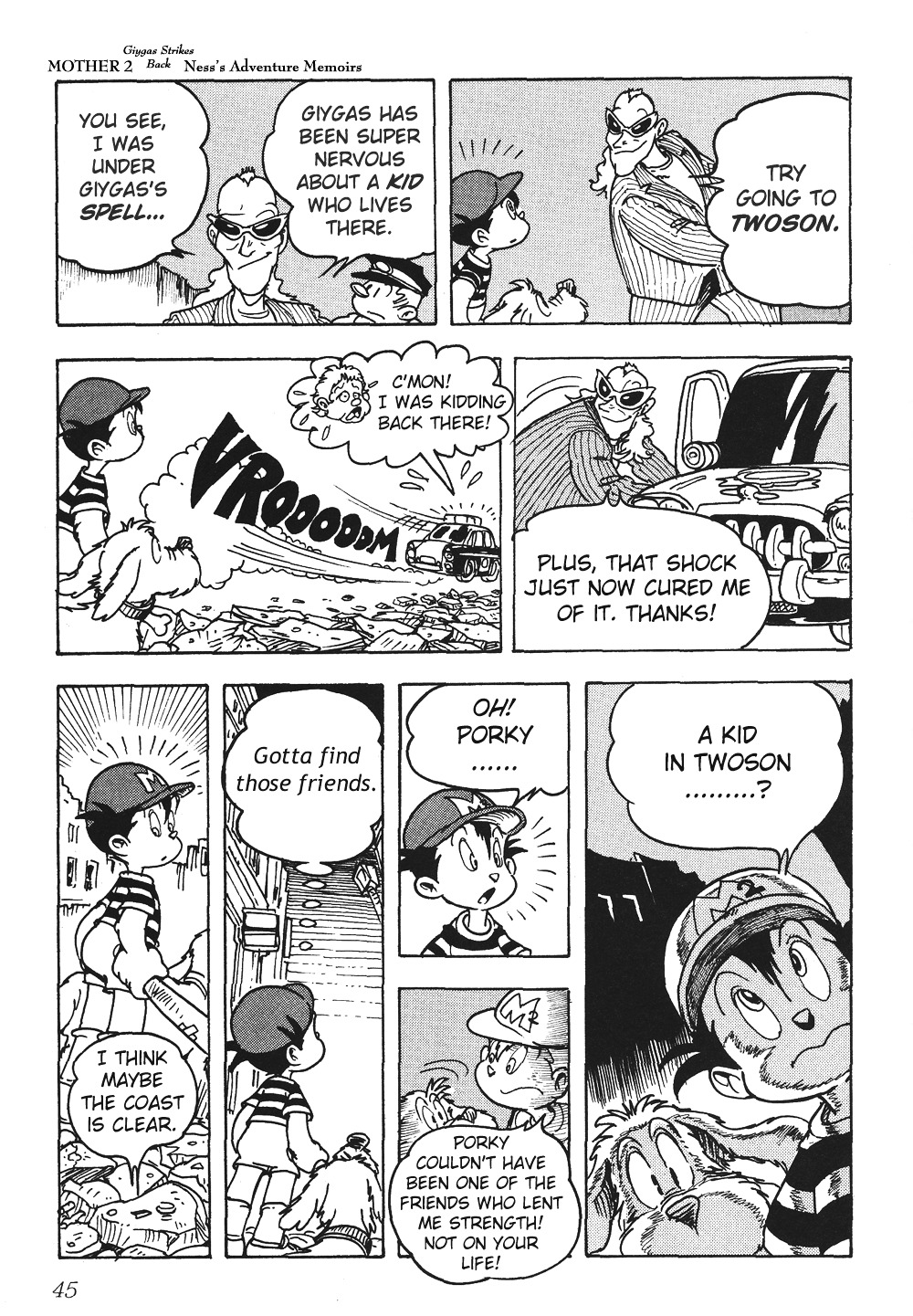 Mother 2: Giygas Strikes Back - Ness's Adventure Memoirs Chapter 1.5 page 44 - Chapter 1-5