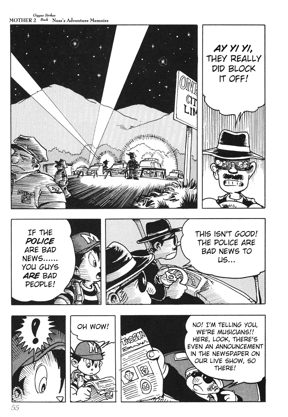Mother 2: Giygas Strikes Back - Ness's Adventure Memoirs Chapter 1.5 page 54 - Chapter 1-5