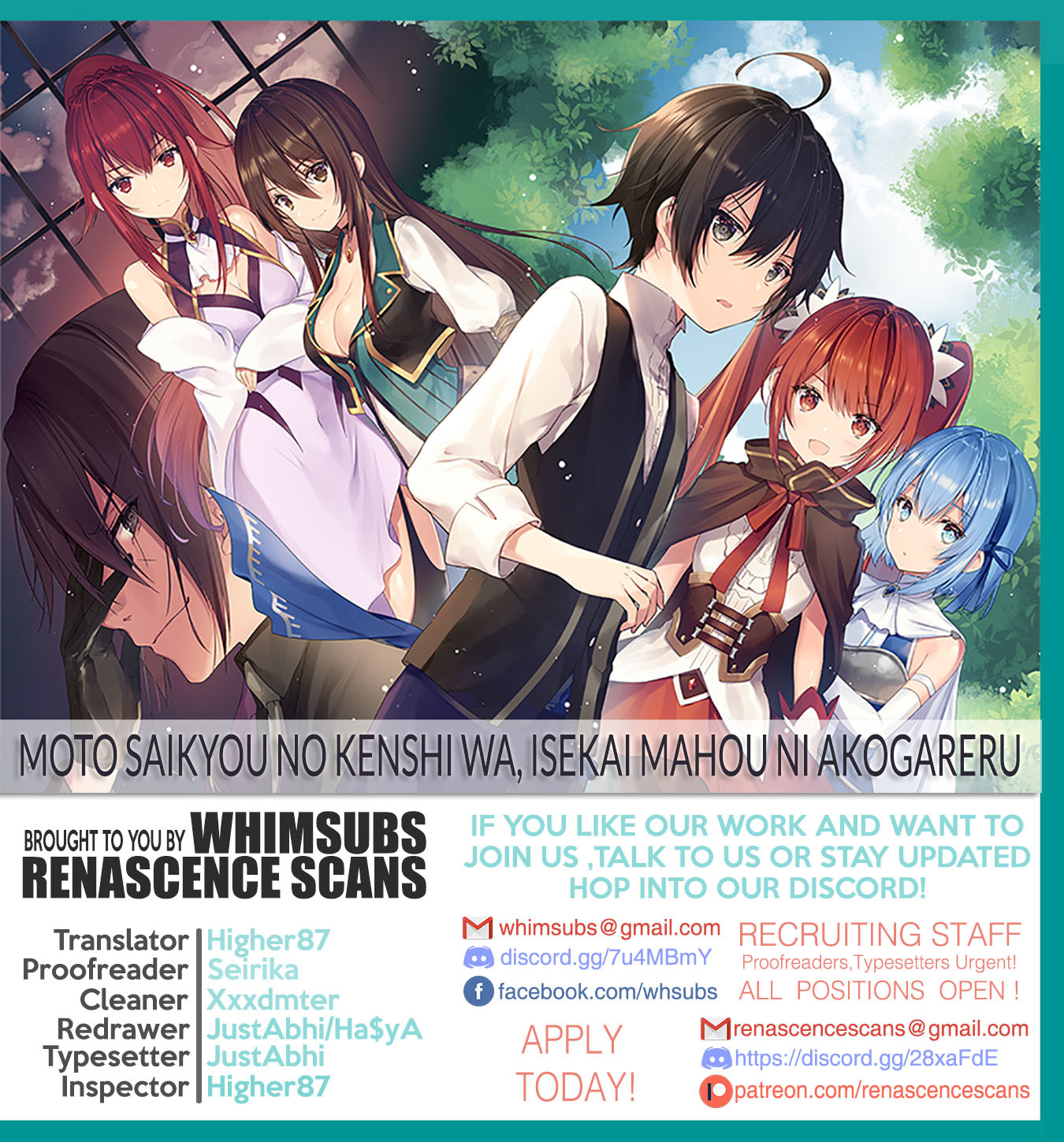 Moto Saikyou no Kenshi wa, Isekai Mahou ni Akogareru Chapter 1 page 1 - Chapter 1