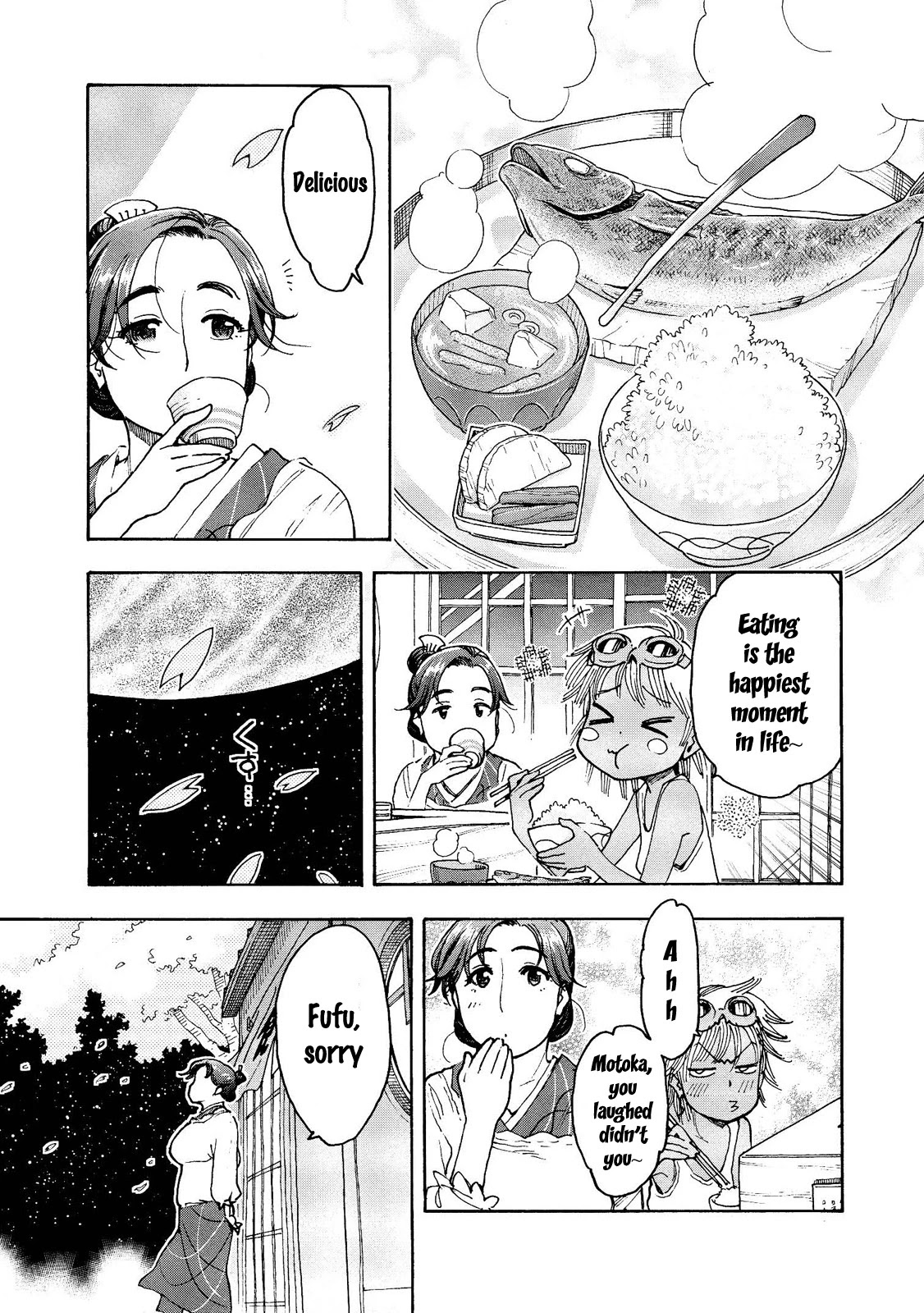 Motoka's Cafeteria Chapter 22 page 13 - Chapter 22: Final Night : Millennium Diner [END]