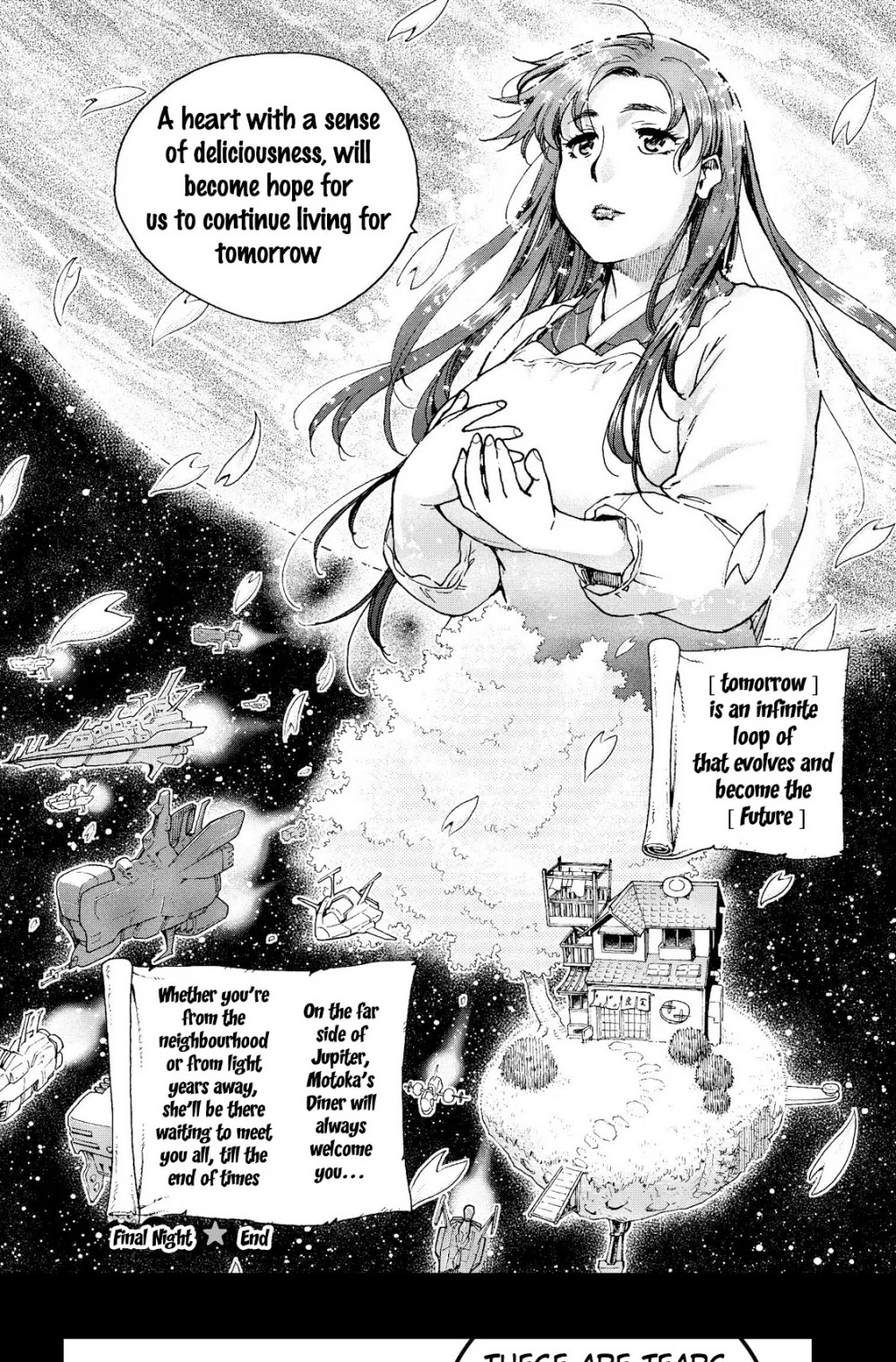 Motoka's Cafeteria Chapter 22 page 14 - Chapter 22: Final Night : Millennium Diner [END]