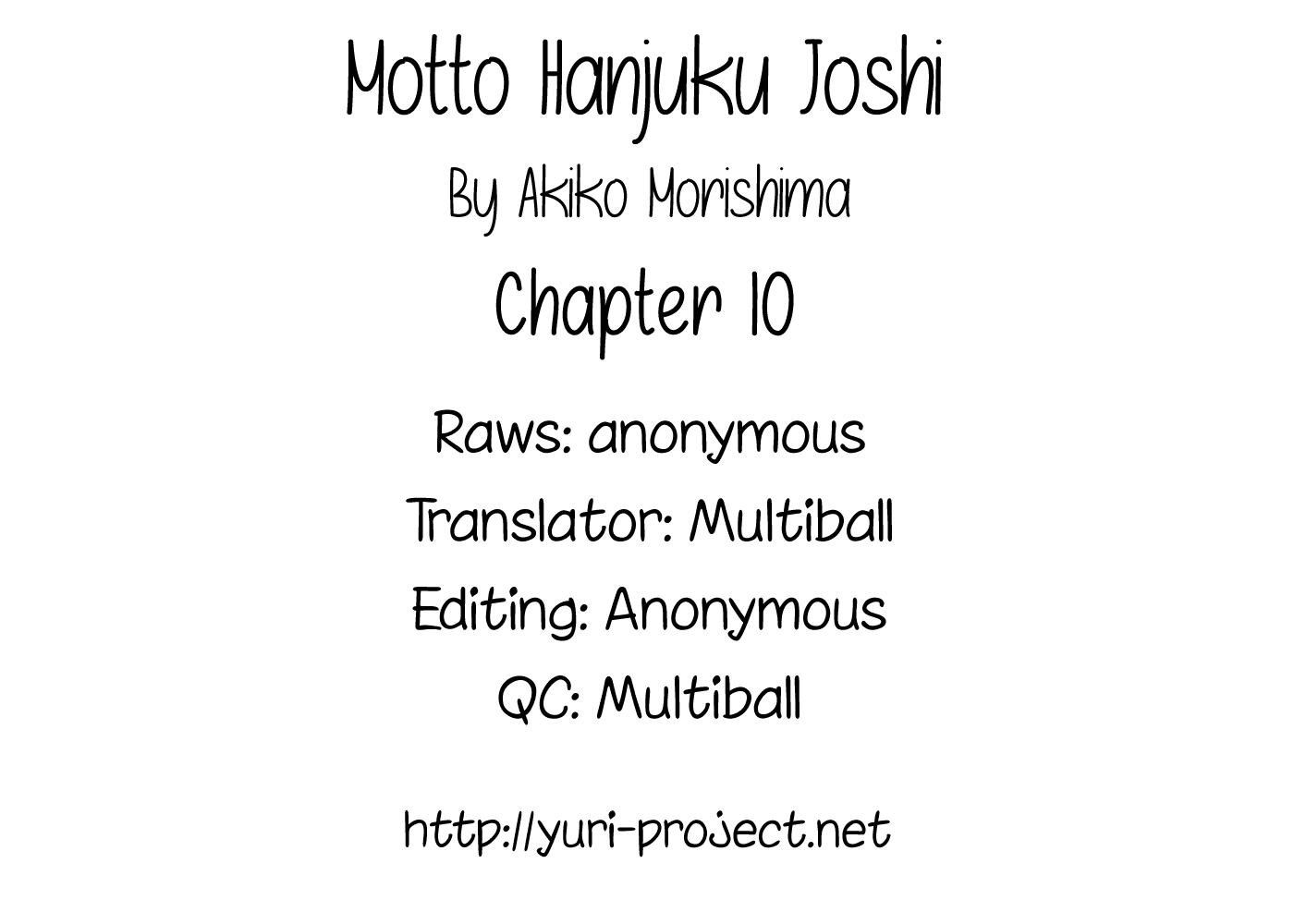 Motto Hanjuku Joshi Chapter 10 page 1 - Chapter 10