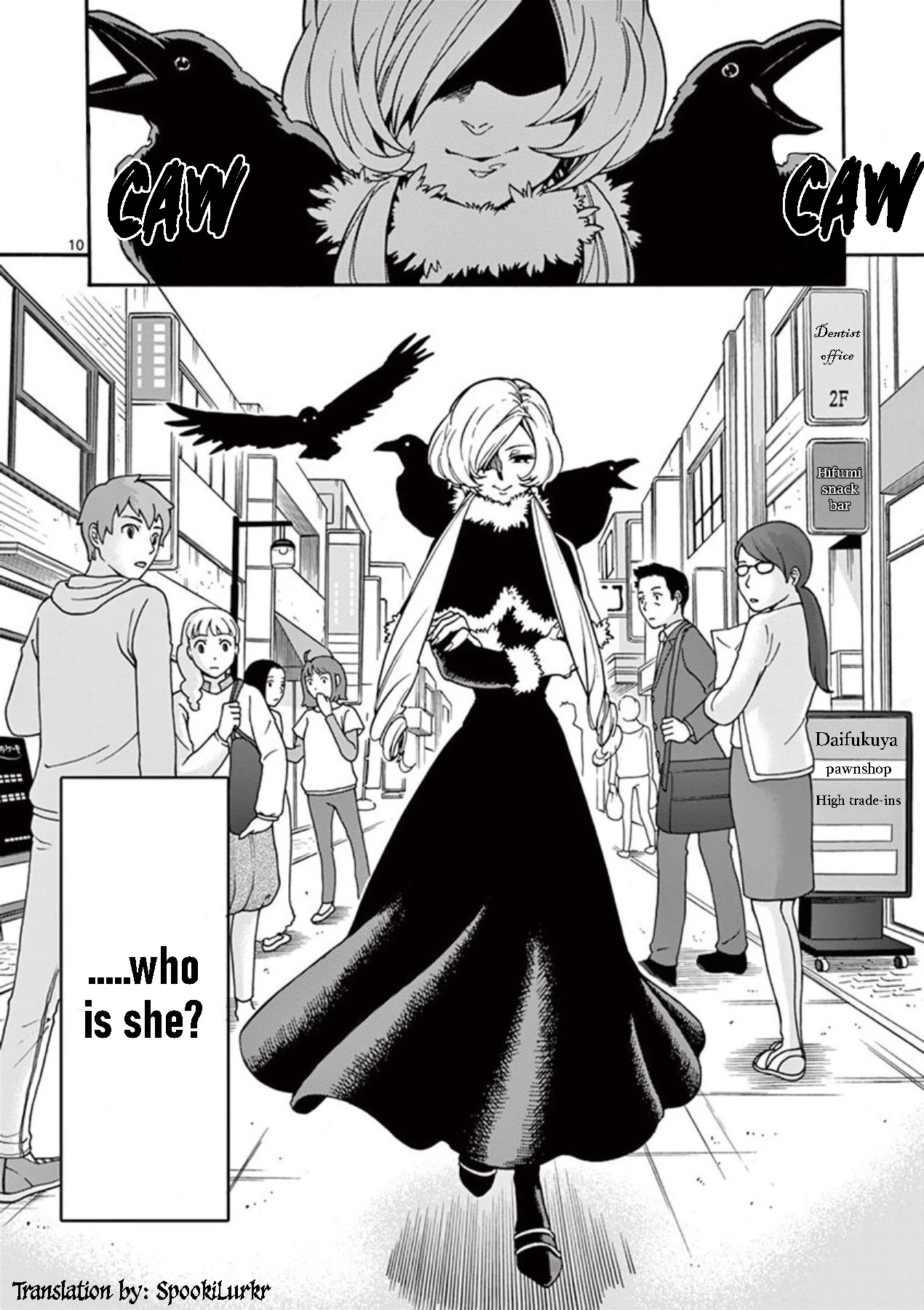 Moukin-chan Chapter 13 page 10 - Chapter 13: 13th Feather: "The Woman in Black"