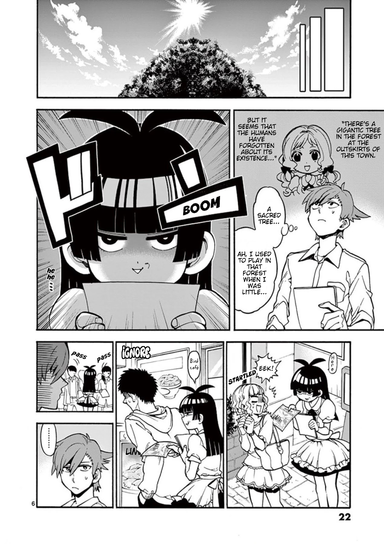 Moukin-chan Chapter 13 page 6 - Chapter 13: 13th Feather: "The Woman in Black"
