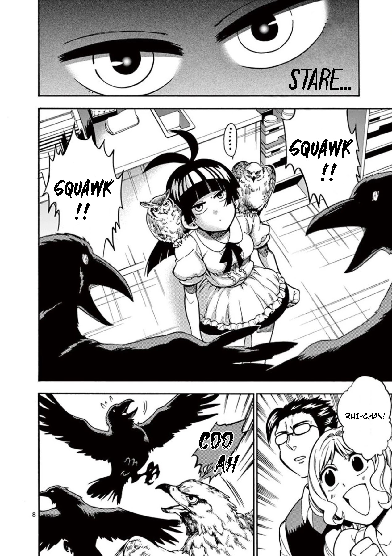 Moukin-chan Chapter 15 page 8 - Chapter 15: 15th Feather: Attack