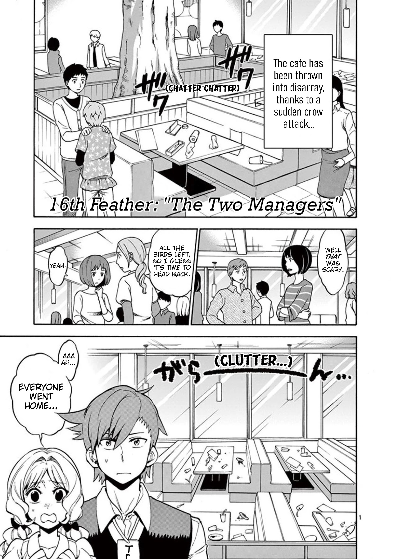 Moukin-chan Chapter 16 page 1 - Chapter 16: 16th Feather: The Two Managers
