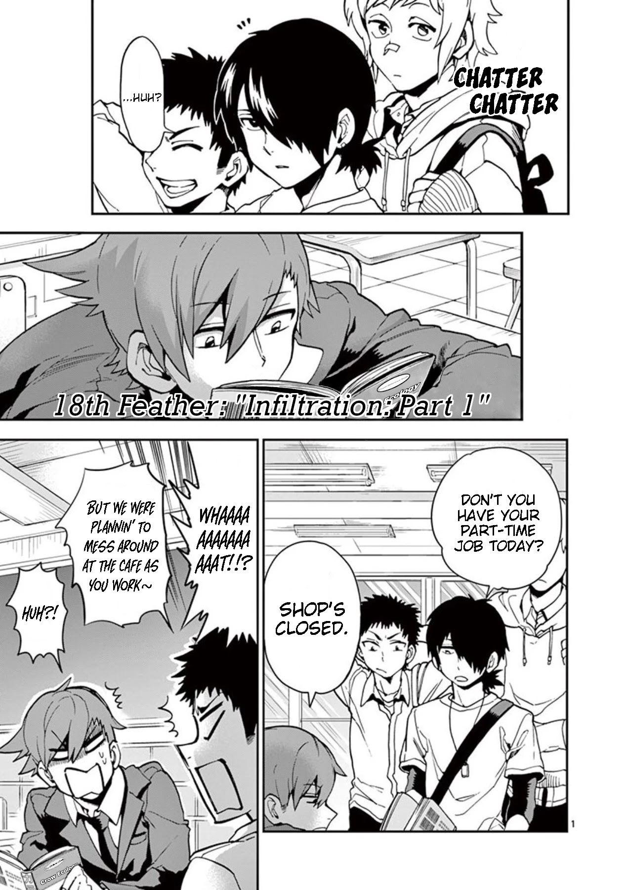 Moukin-chan Chapter 18 page 1 - Chapter 18: 18th Feather: Infiltration Part 1