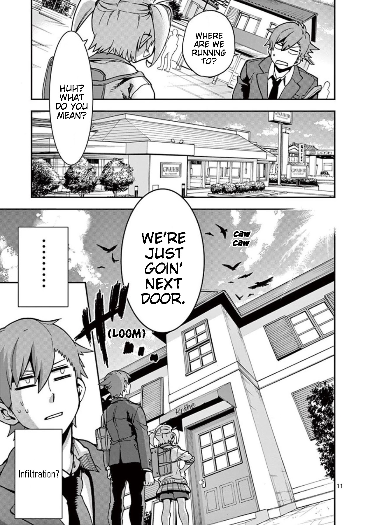 Moukin-chan Chapter 18 page 11 - Chapter 18: 18th Feather: Infiltration Part 1