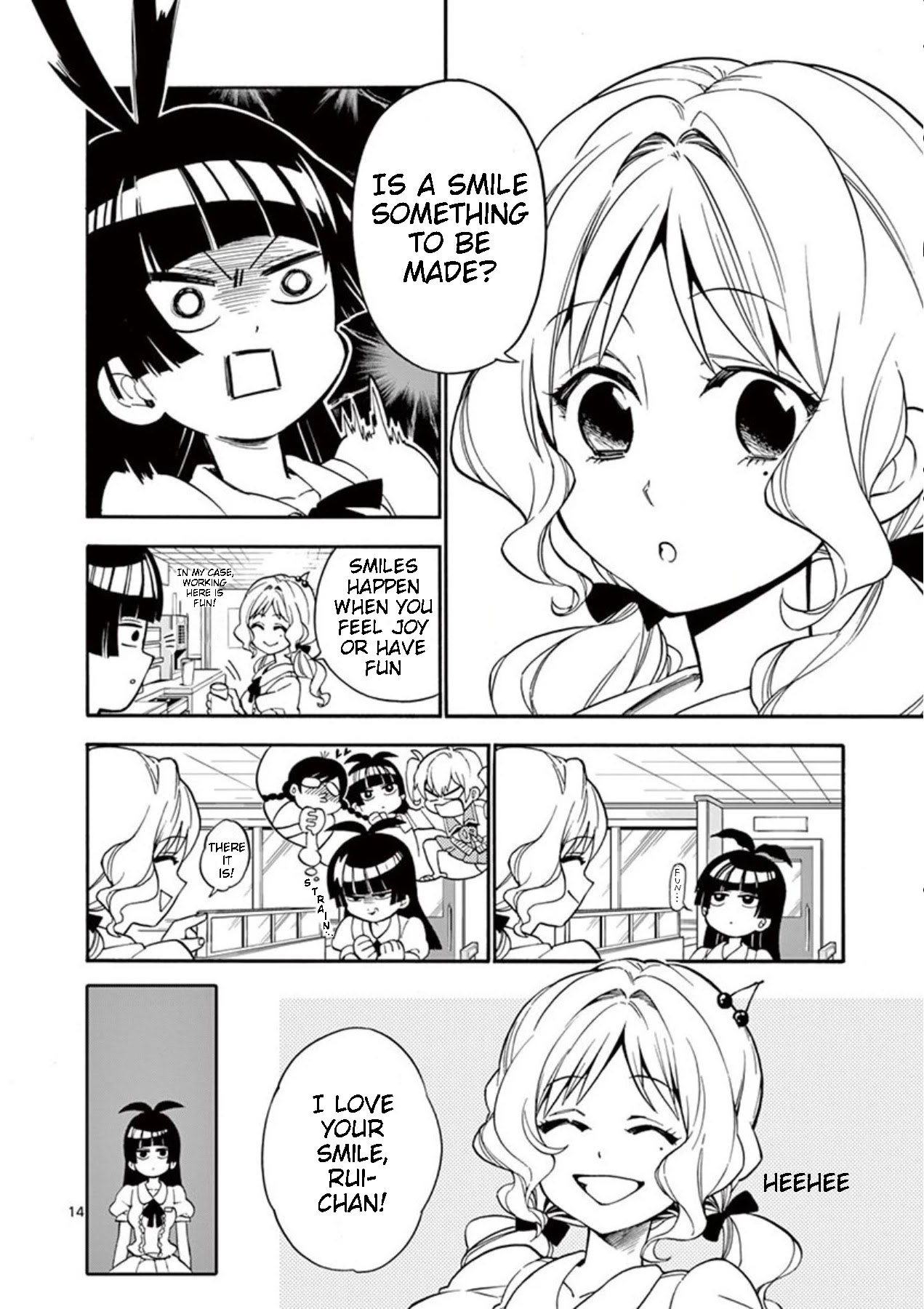 Moukin-chan Chapter 2 page 13 - Chapter 2: 2nd Feather: Smile