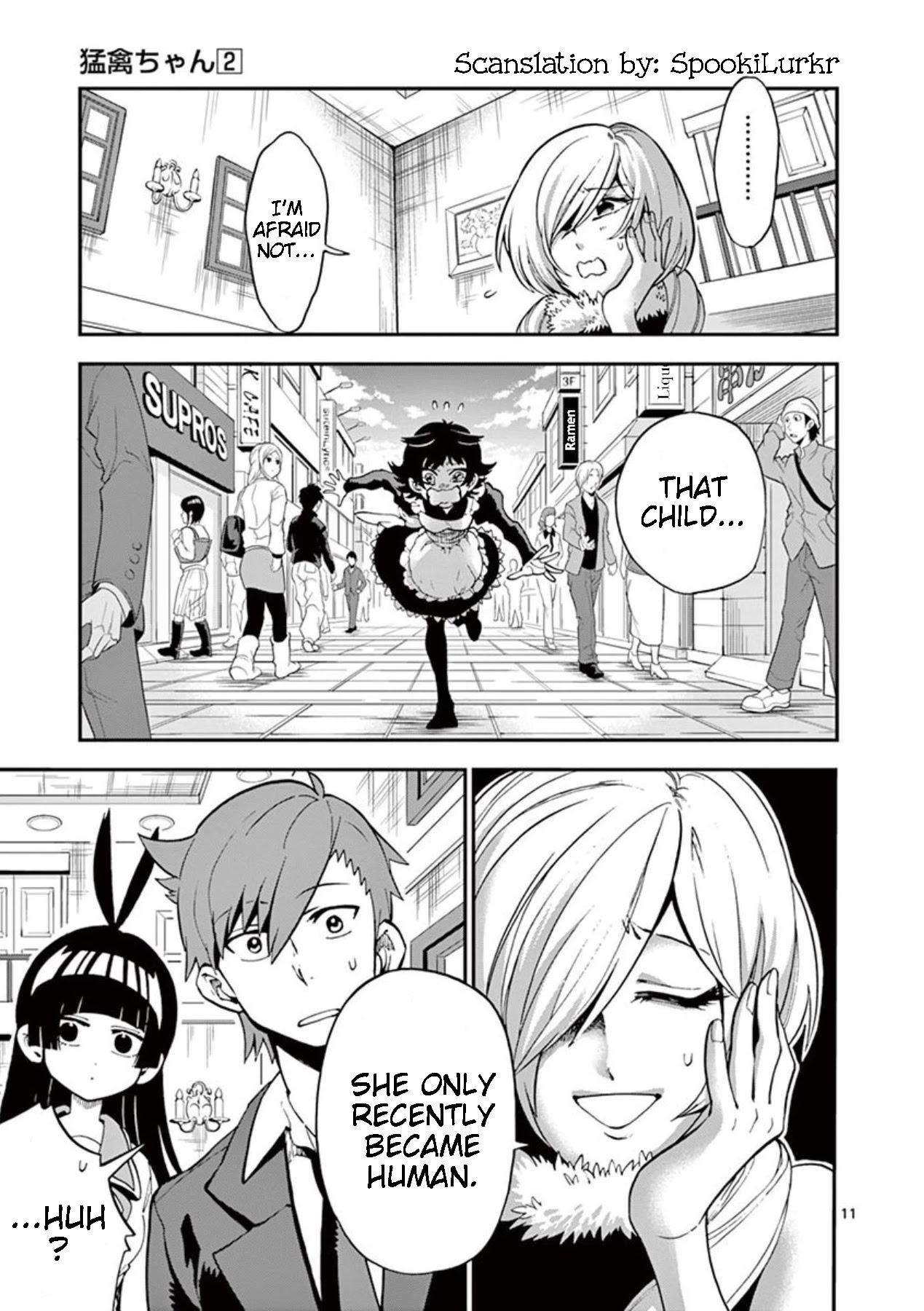 Moukin-chan Chapter 20 page 11 - Chapter 20: 20th Feather: Lost in the Crowd