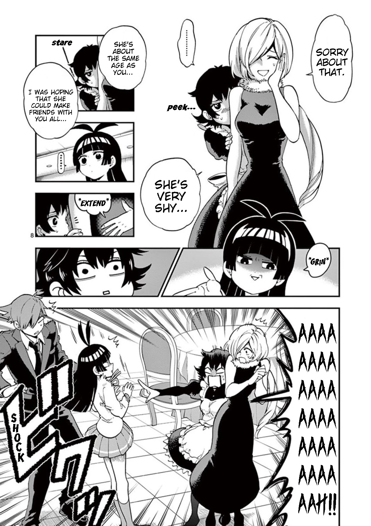 Moukin-chan Chapter 20 page 8 - Chapter 20: 20th Feather: Lost in the Crowd