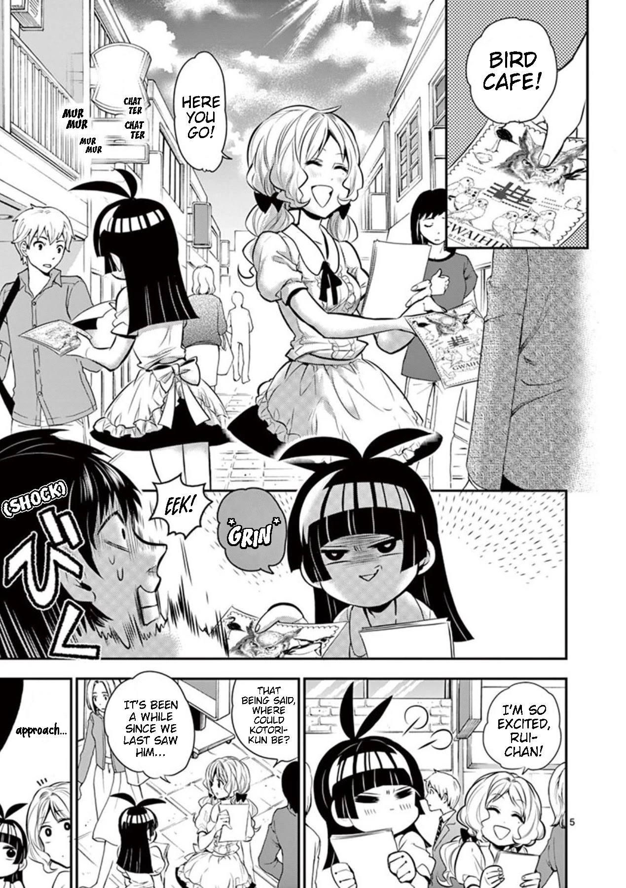 Moukin-chan Chapter 22 page 5 - Chapter 22: 22nd Feather: Kotori-kun's Job