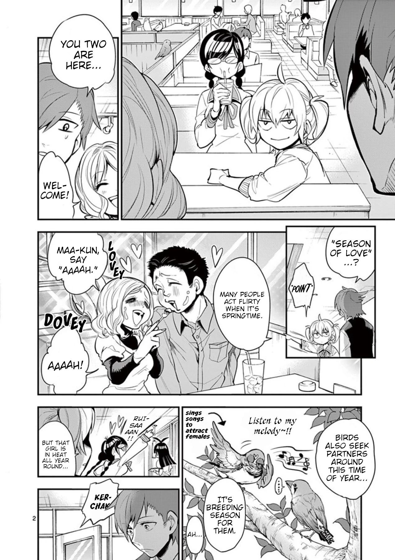Moukin-chan Chapter 23 page 2 - Chapter 23: 23rd Feather: Romance...?